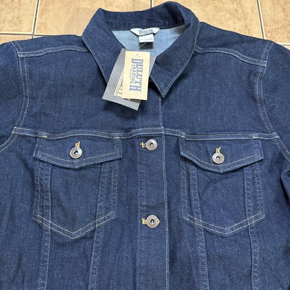 Duluth Trading Women's Blue Daily Blue Denim Jean Jacket Sz Large New with Tags - Picture 3 of 8